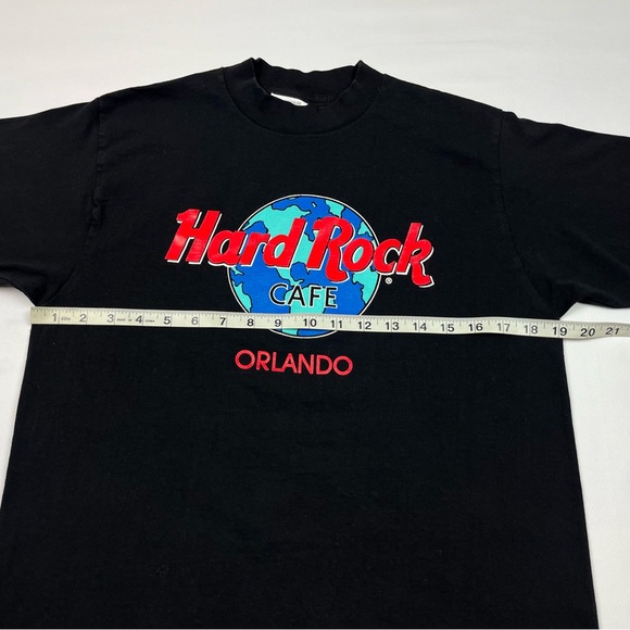 Vtg Hard Rock Cafe Mens T-Shirt Sz Medium 90s Made In USA Black A1 - Picture 5 of 6